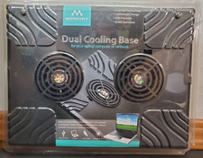Merkury Innovations Dual Cooling Base for Laptop Computer or Netbook