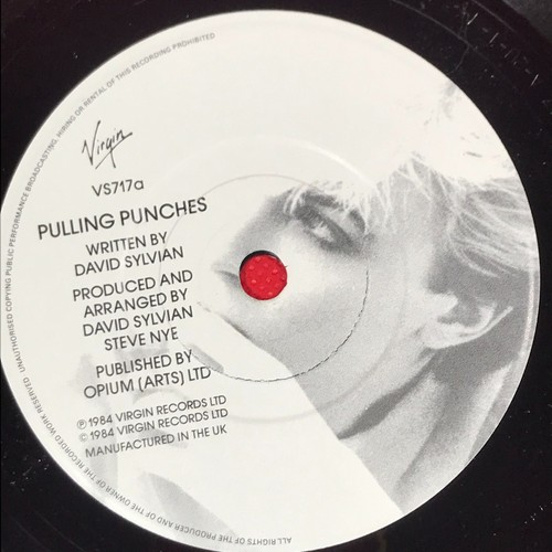 DAVID SYLVIAN Pulling Punches 1984 UK 7" vinyl single Embossed + Postcards - Picture 7 of 7