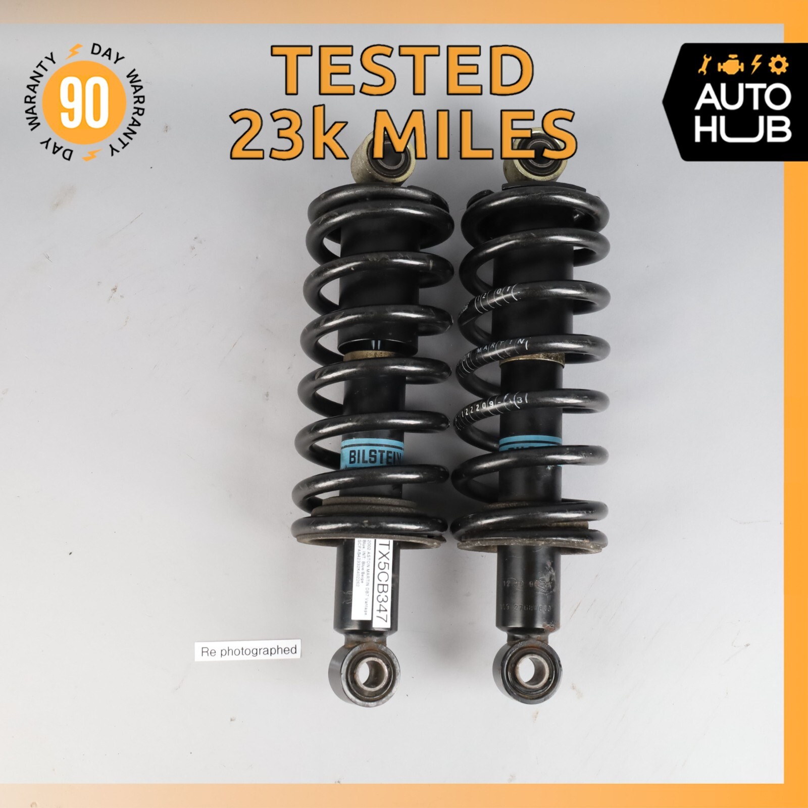 00-04 Aston Martin DB7 Convertible Rear Left & Right Shock Strut Set OEM 23k