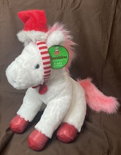 NWT FAO Schwarz Sparklers Wear and Share 12" Plush Pony with Removable hat