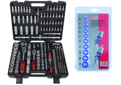 KS TOOLS Socket Set 195pc Ratchet Box Magnetic Inserts Ratchet Box