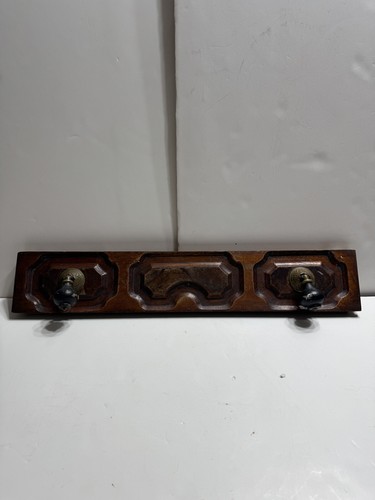 Vintage Wooden Cabinet Drawer front  Repurpose Handle Pulls Unique
