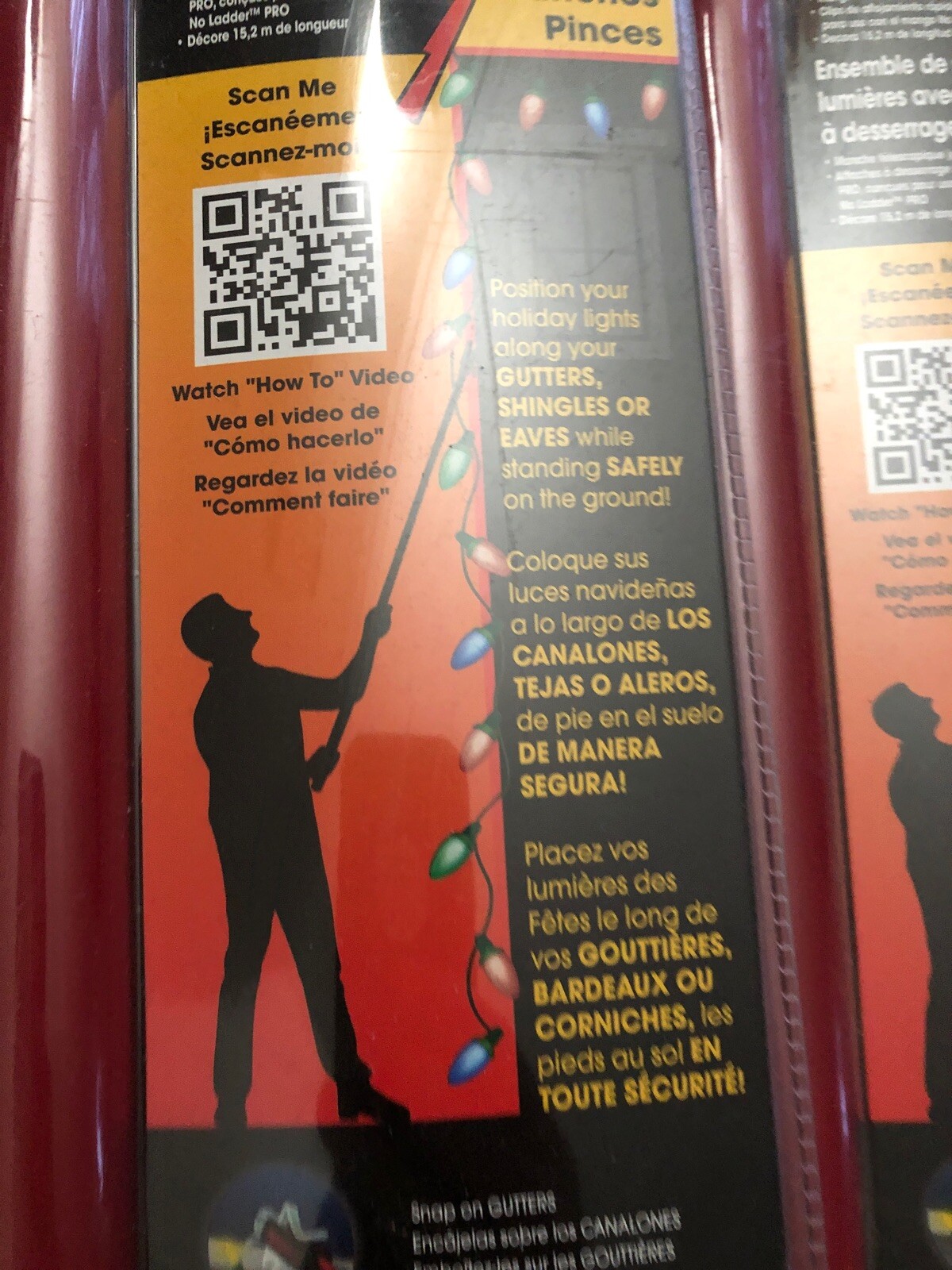 2X NEW Dyno 7402825C NoLadder Pro Christmas Light Hanging Kit w/25 Gutter Clip eBay