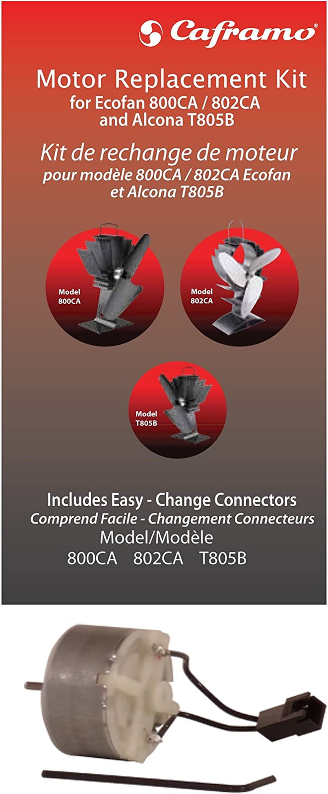 Caframo Limited MRKCA02BX Ecofan Replacement Motor Kit for Models 800, 802, 805