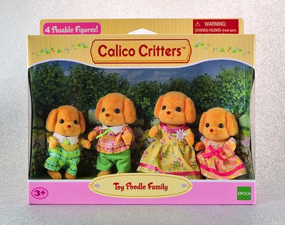 calico critters toy poodle family