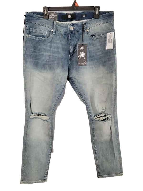 Jeans Jordan High Zipper Jordan Craig Blue Denim Tapered Leg High