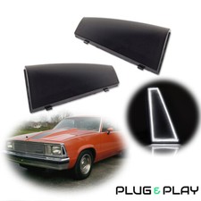 White Led Side Marker Lights Smoked Set For 1980 1981 Chevrolet Malibu El Camino