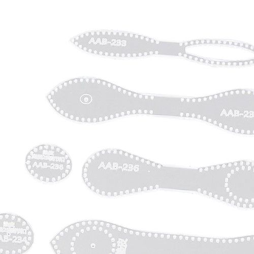 4 Stck. Schlüssel Anhänger Schablone Set Leder Handwerk Schablone DIY Quilten Nähwerkzeug - Bild 4 von 5