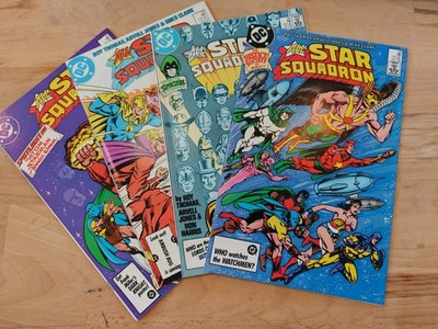All-Star Squadron #57 #58 #59 #60 DC 1986 Infinity Inc JSA Watchmen Promo Lot