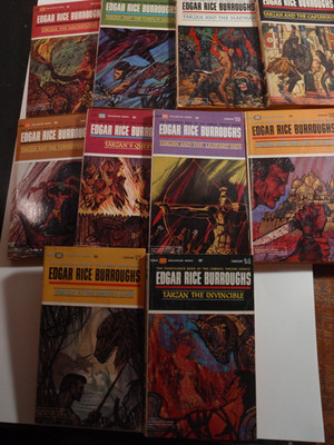 10 Edgar Rice Burroughs Vintage PB's, Ballantine, 1964-65 Firsts