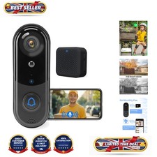 Smart 1080P Outdoor Doorbell Camera - Wireless, Night Vision & Cloud Storage