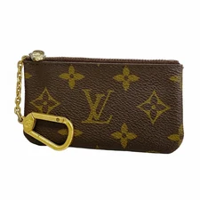 Louis Vuitton Coin Case Monogram Pochette Cles M62650 Brown Men Women Unisex
