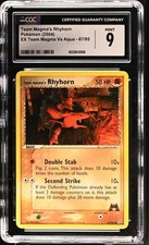 CGC 9 Team Magma's Rhyhorn 67/95 EX Team Magma vs Team Aqua Pokemon Card on eBay