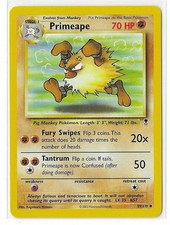 Primeape 59/110 Legendary Collection Non-Holo WOTC Vintage Pokemon TCG Card NM