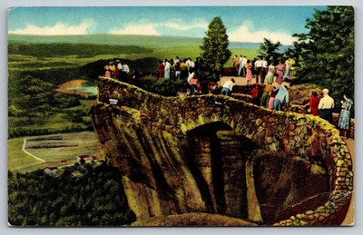 Lover's Leap Lookout Mountain GA Vintage Postcard Rock City Gardens scenic view