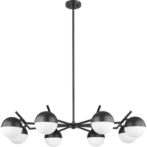 Z-Lite 7517-8MB Realm Sphere Chandelier Matte Black - Picture 7 of 8