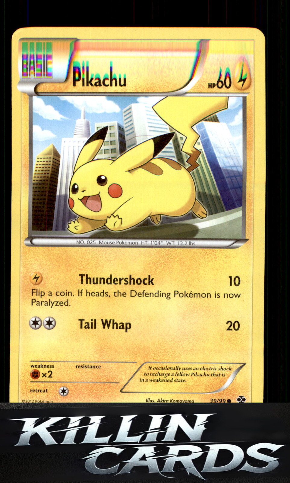 Pikachu 39/99 Pokemon Common Next Destinies Card LP