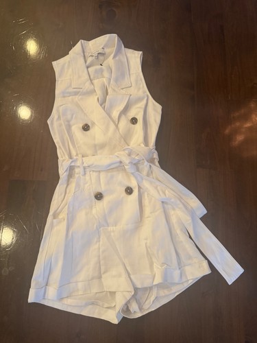 NWOT Reiss Womens Jumpsuit Romper White US 4 UK8