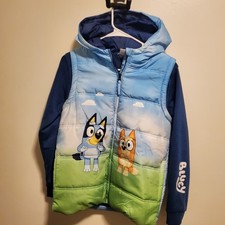 Bluey Winter Coat Puffer Unisex Size 10-12 Years New Without Tags