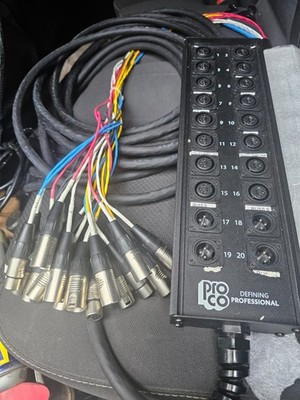 pro co sound 50 foot 16x4 Stage Snake with XLR Returns