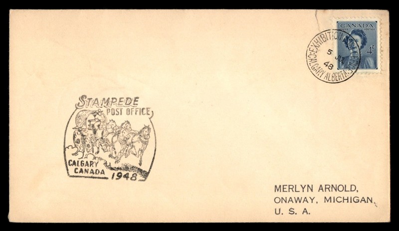 Mayfairstamps Canada 1948 Calgary Stampede Post Office Cover cca_18769