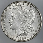 1886-P  $1  MORGAN SILVER DOLLAR  AU DETAILS "LIGHTLY CLEANED"   (260615-013)