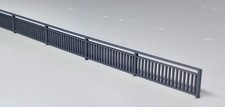 10pcs 1:148 N Gauge Flat Top Railings – Model Railway Fence Set  (SILVER)