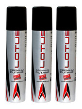 Lotus 99.99 Pure 90 ml Butane Lighter Fuel Gas Refill 3 - Pack