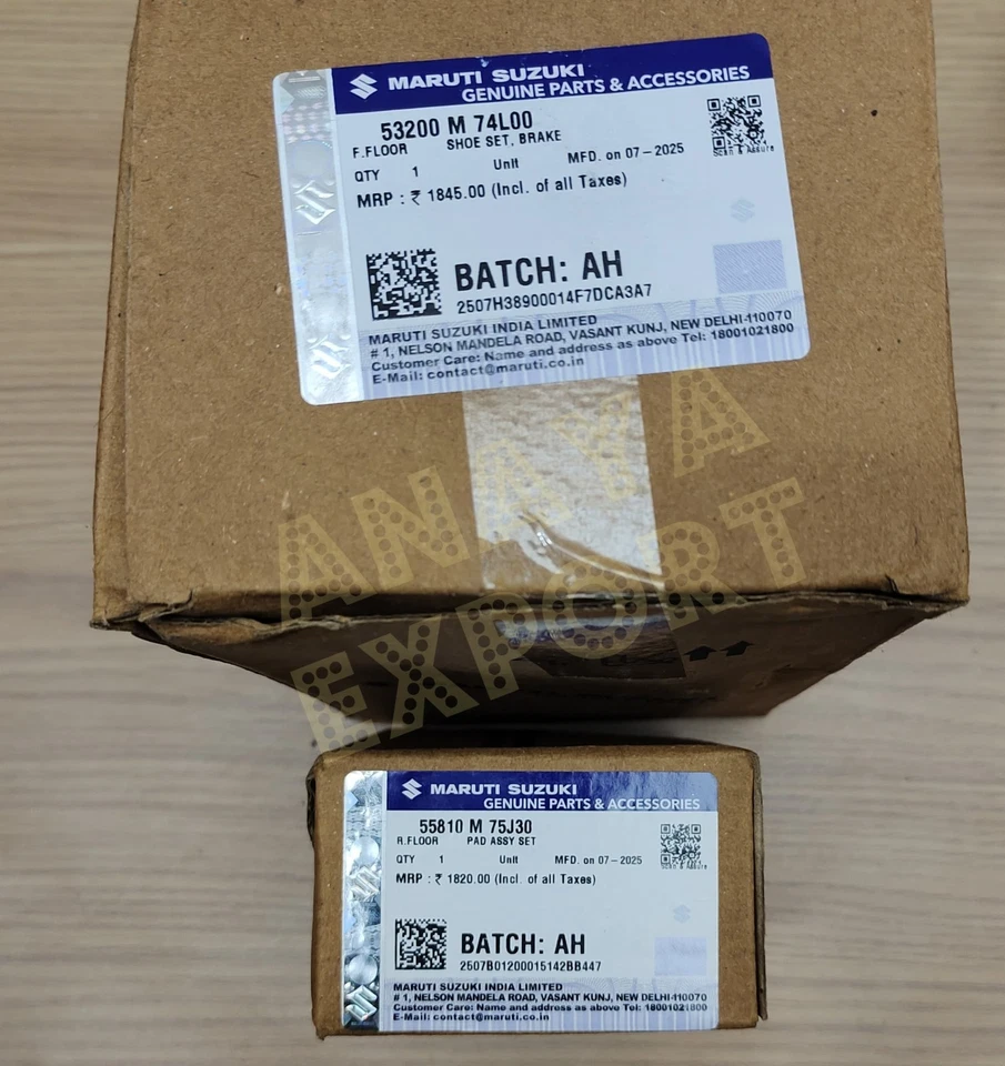 Jeu de plaquettes de frein avant et de plaquettes de frein arrière d'origine ... - Photo 4/4