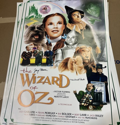 #ad #ad Wizard of Oz Signed Movie Poster 24x36 2x Munchkins Autograph Slight Water Damag $59.95