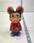 Mickey Mouse Red Blue Black Rubber Figure Vintage Toy Collectible 7 Inch — photo 1