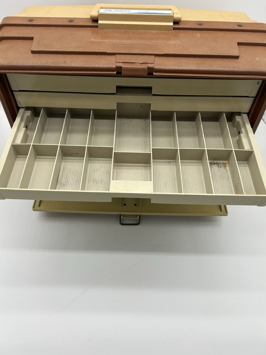 Vintage Plano 777 6 Drawer Large Fishing Tackle Box | eBay