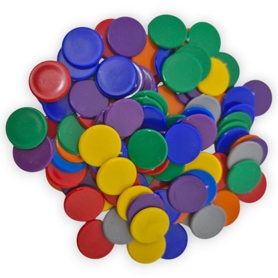 Lernchips Zählchips 15mm bunt Rechenchips Spielchips Schule 100 200 500 Gemischt