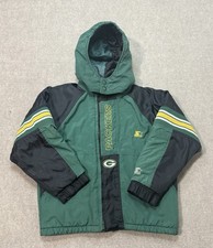 Vintage Starter Green Bay Packers NFL 90s Kids Jacket L/XL
