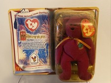 McDonalds TY Millennium the Bear Beanie Baby 2000, in Original Package