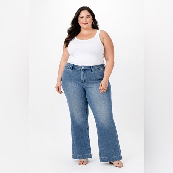 NYDJ Teresa Trouser Everly Bootcut Stretch Denim Mid Rise Fl
