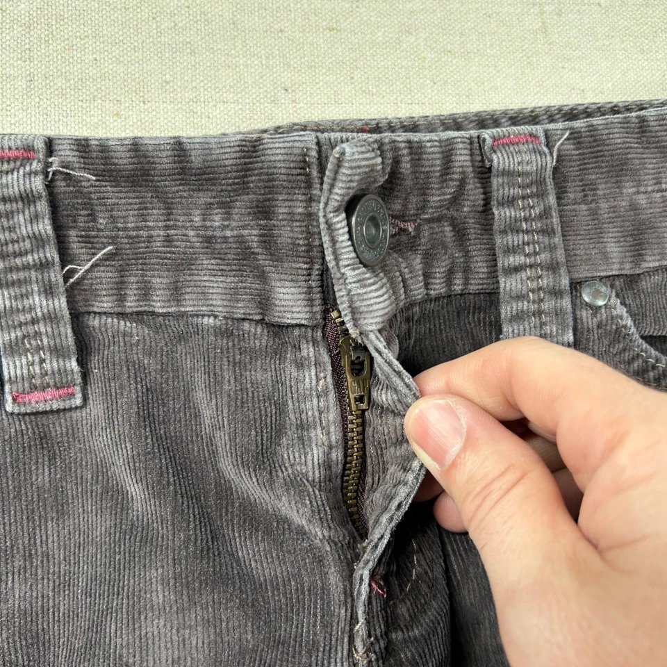 Calça Gap Vintage Feminina 2a Veludo Cintura Ultra Baixa Bota Reta Y2K 28x27 - Imagem 3 de 4