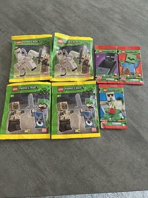 LEGO Minecraft Minifiguren Konvolut 6 Stück Polybag mit Enderman & Zombie