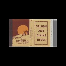 Matchbox Cover - Nevada Hooten Wells Saloon & Dinner House Carson City, NV