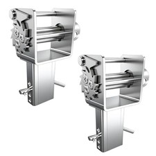 Trailer Stake Pocket Winch, Heavy Duty Stake Pocket Winch D Ring for Silver