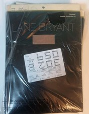 Lane Bryant Daysheer Invisible Reinforced Toe Pantyhose Beige Size A Made In Usa