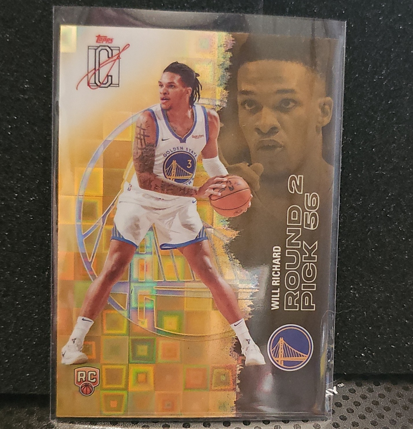 2026 Topps Signature Class Will Richard Rookie #150 Warriors Round 2 Pick 56