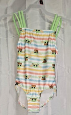 Disney Star Wars Mandalorian Girls Swimming Suit 1 Piece Multicolor Size 4/5