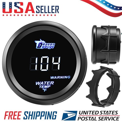 #ad 2quot; 52mm LED Digital Electronic Water Coolant Temp Gauge Temperature Meter $16.19