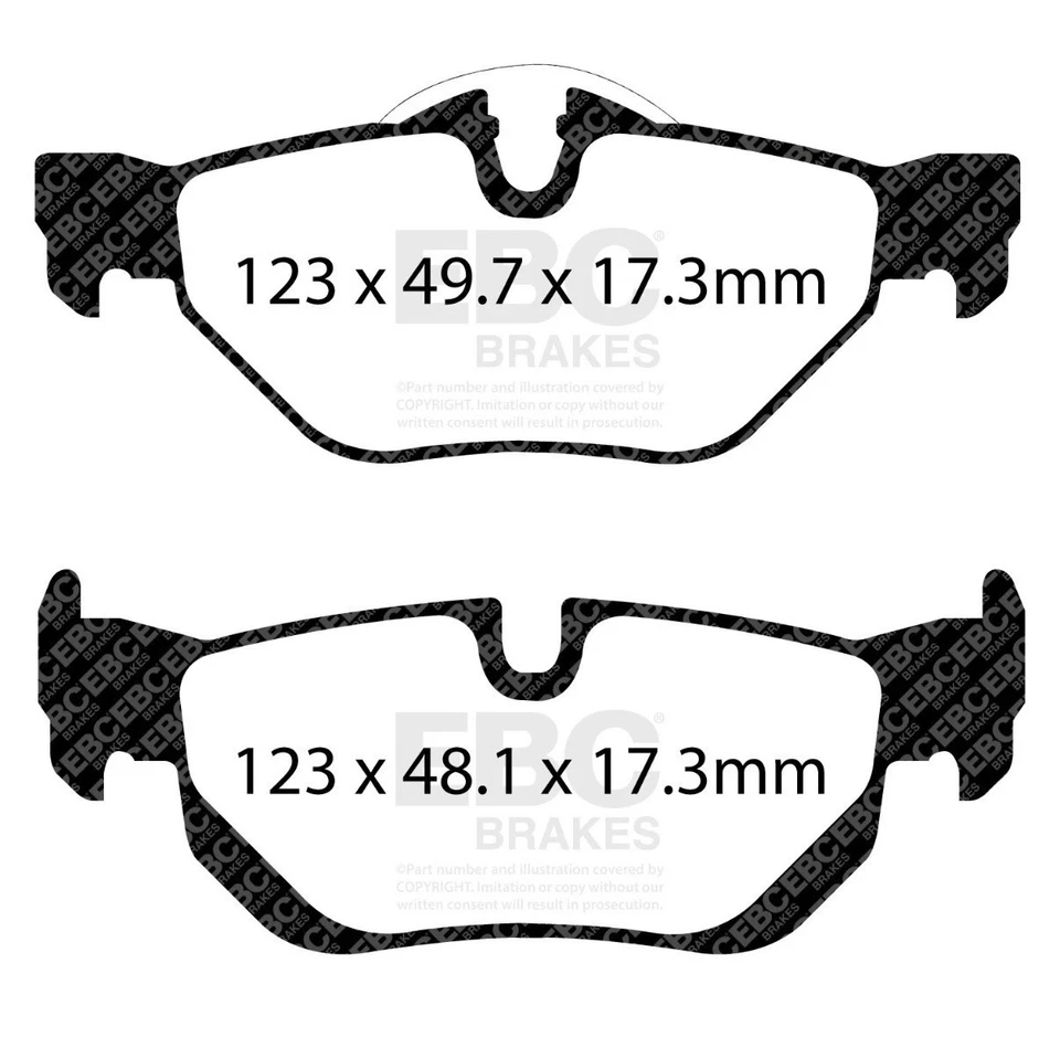 Pastillas de freno EBC Brakes DP32069C Redstuff cerámica bajo polvo Foto 3 de 3