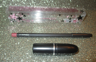 MAC COSMIC FULL SIZE DUO PINK DERVISH LIP PENCIL COSMO AMPLIFIED CREME LIPSTICK