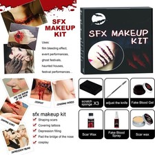 Unisex SFX Makeup Kit Scary Characters Halloween Makeup Kit Shaping Scars Raves
