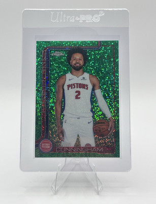 Topps Chrome Update Cade Cunningham  Image Variation Green Sparkle /99