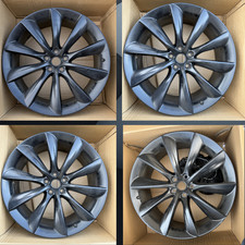 OEM Tesla Model X 22” Turbine Wheel Set (4) - with TPMS and Center Caps