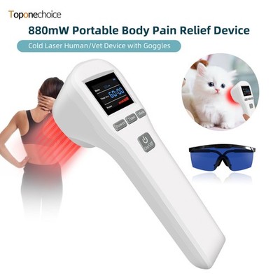 Best Cold Laser for Horses Lllt Device for Pain 650nm*16+808nm*4 for Dogs 880mW